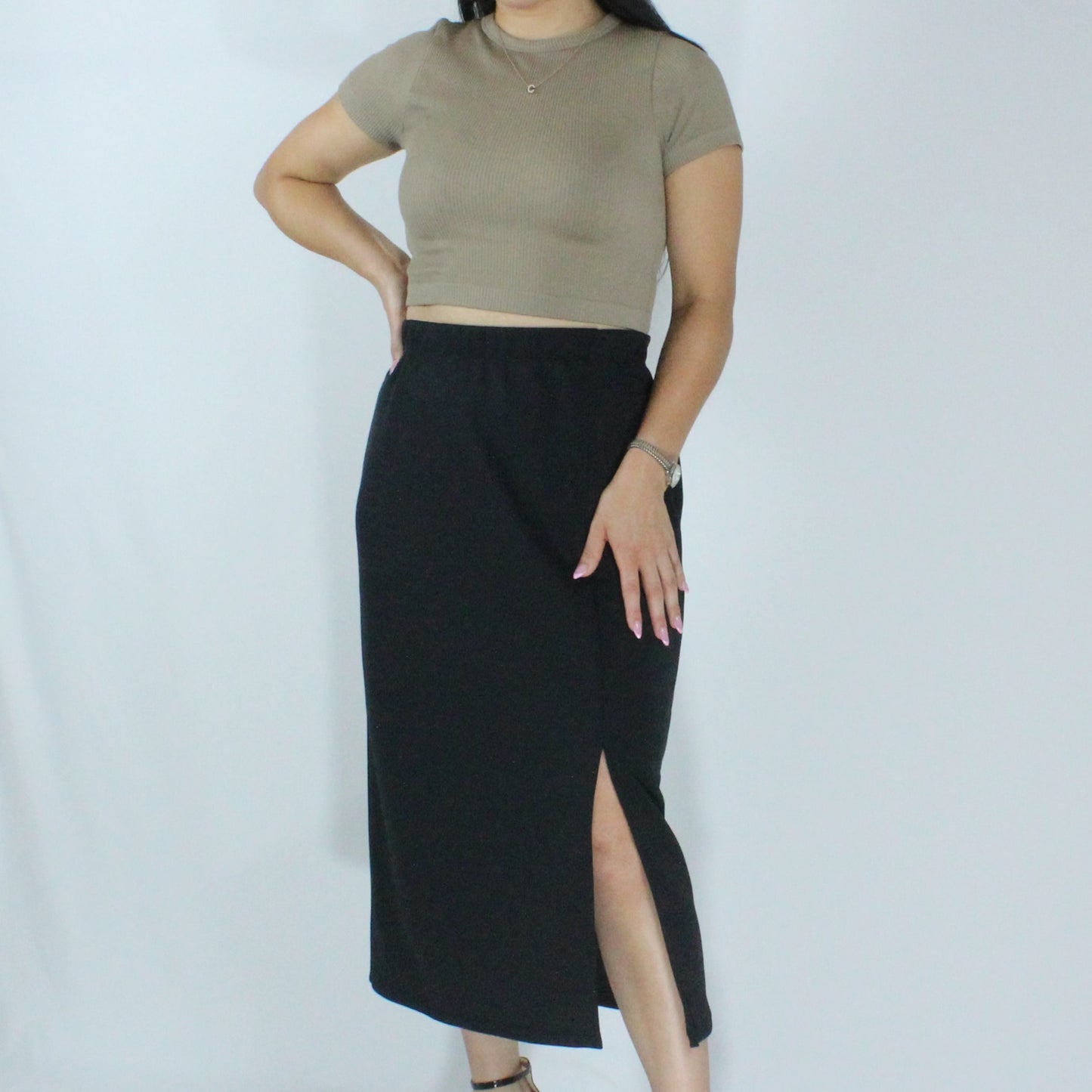 Slit Bottom BLK
