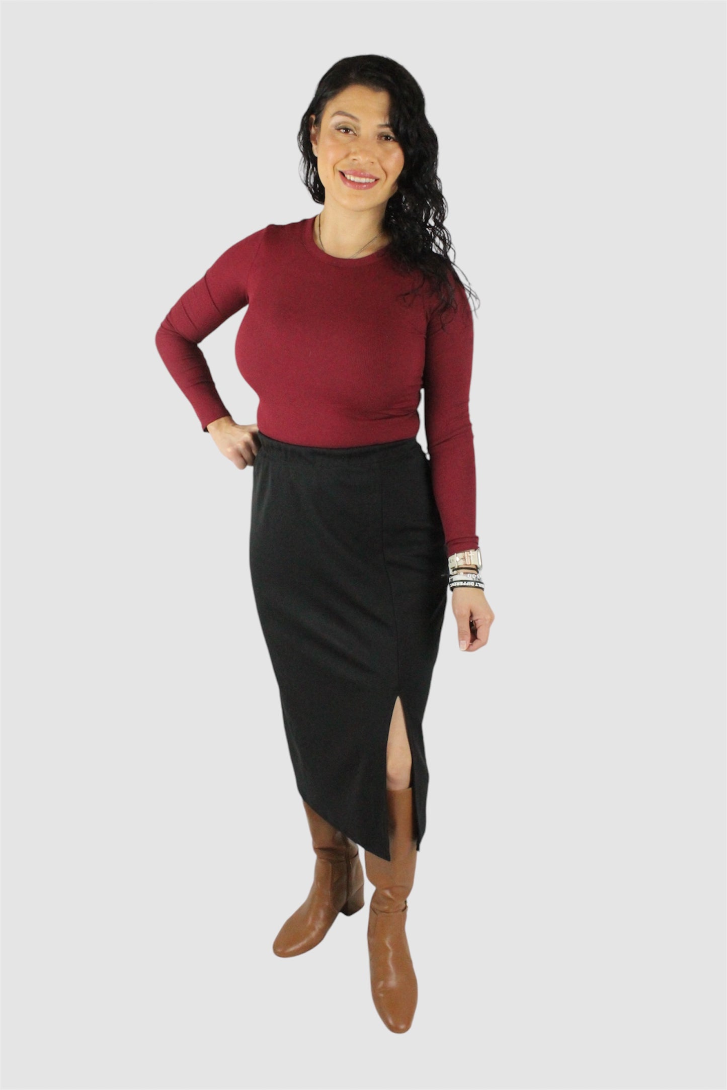 Slit Bottom BLK