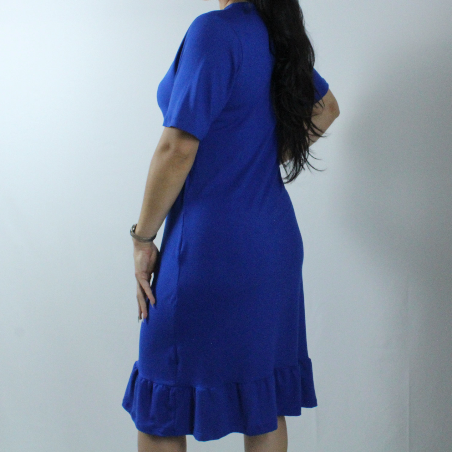 Ruffle curves Royal Blue